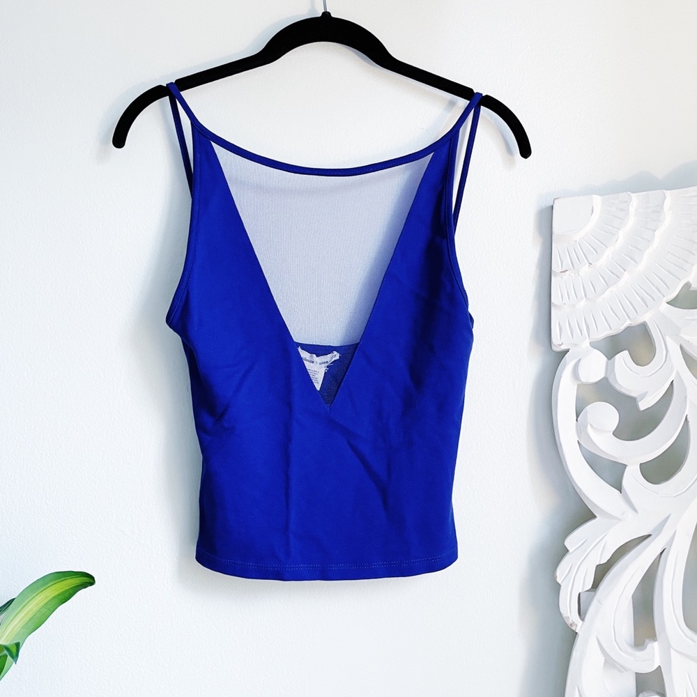 NWOT {Urban Outfitters} Mesh Plunge Crop Top